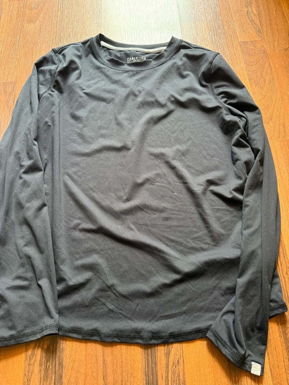 Fabletics Men's Black Long Sleeve Performance Athletic Shirt Size XL